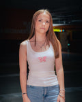 ROS'TY DEBARDEUR BLANC/ROSE